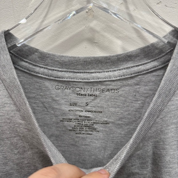 Grayson Threads Sunflower Butterfly Cotton Blend Light Gray Short Sleeve Tee S - Picture 3 of 4